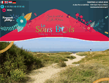 Tablet Screenshot of nl.camping-lesousbois-oleron.com